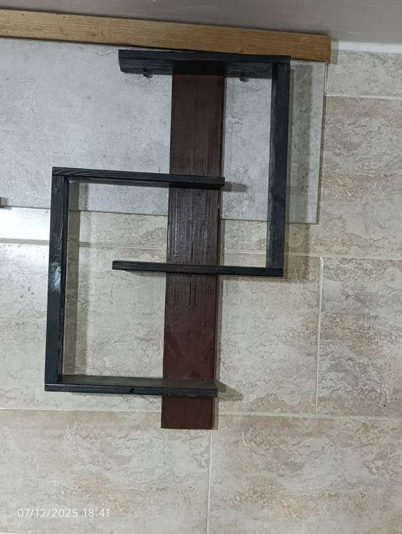 شلف قرینه از جنس چوب طبیعی